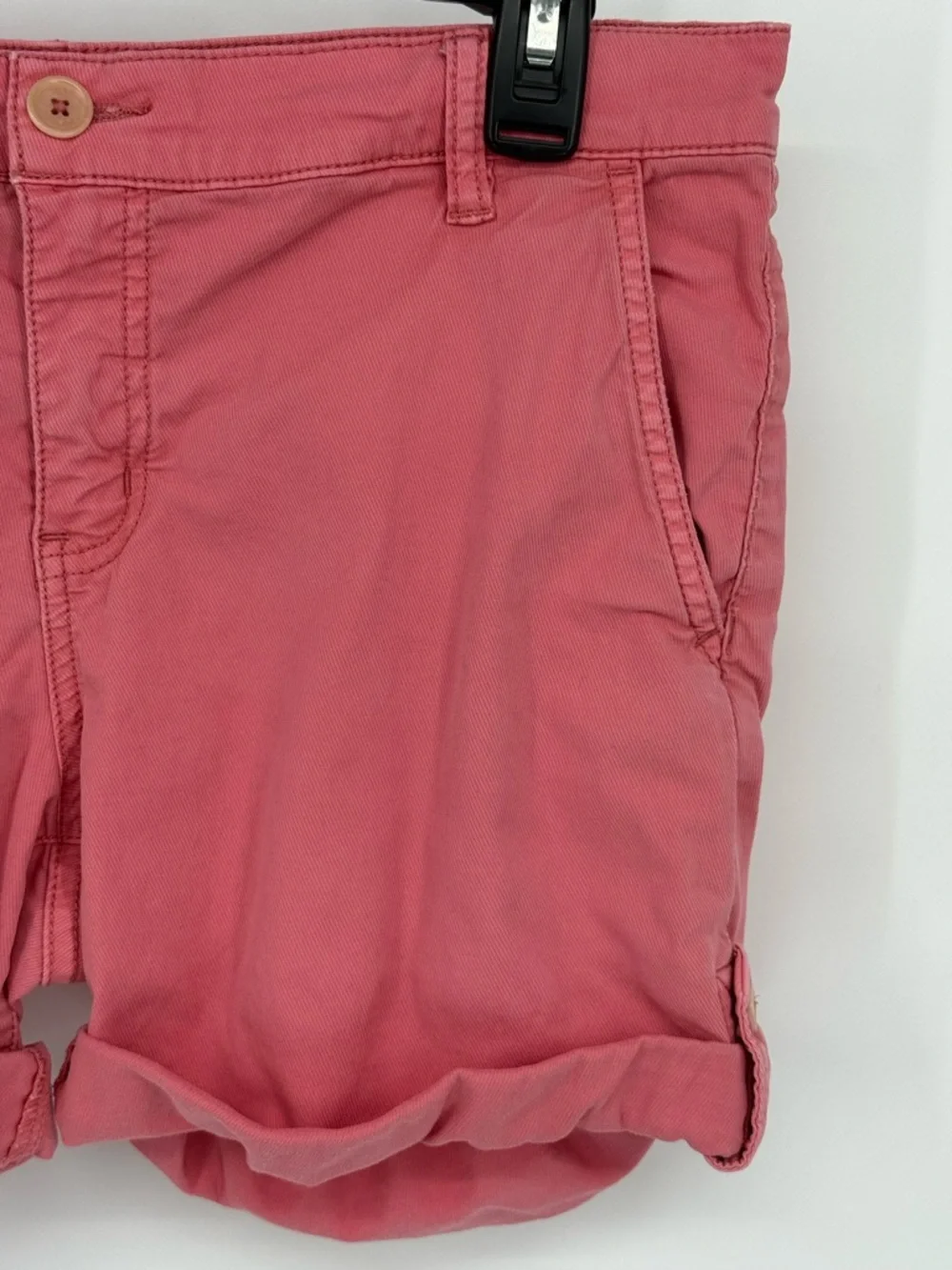 Tory Burch Rolled‎ Cuff Size 26 Chino Shorts Cotton Stretch Casual Summer Preppy